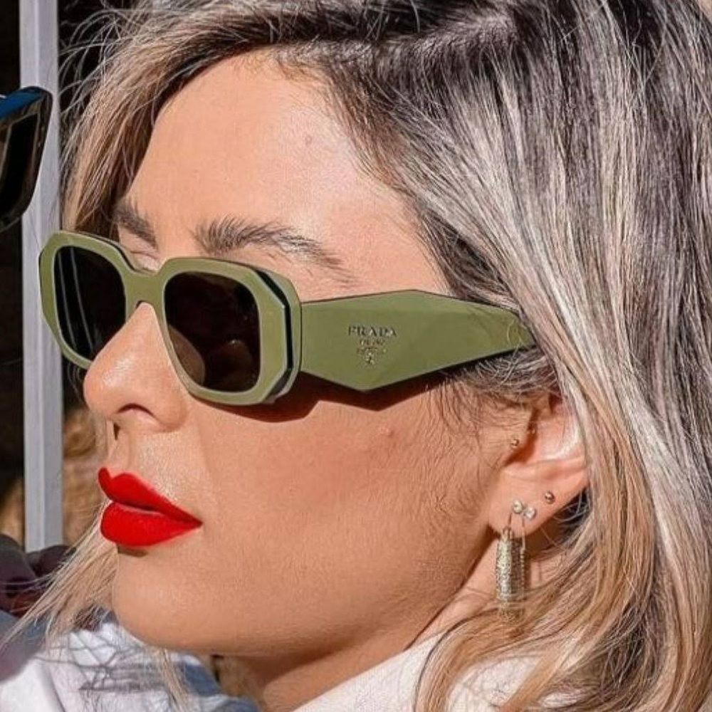 COPY - BRAND NEW PRADA PR17WS 13N5S0 Sage Black Dark Grey Unisex Sunglasses